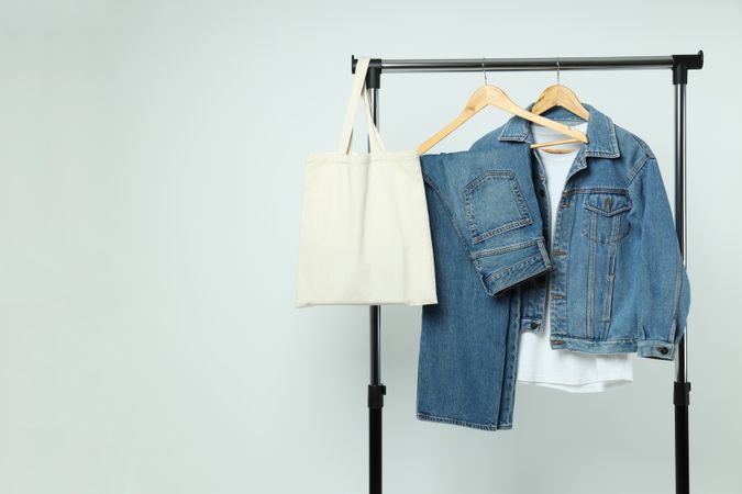 Concept of jeans, casual clothes concept, jeans as daily wear