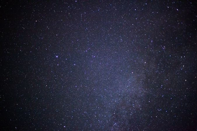 milky way galaxy and space dust in the universe, Long exposure photograph, with grain.