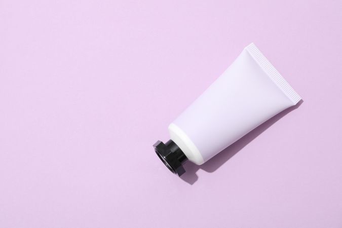 Concept of skin care, cream cosmetic, space for text