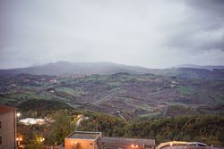 Breathtaking landscape of gardens and grass valley