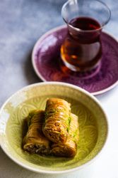 Famous Turkish dessert baklava