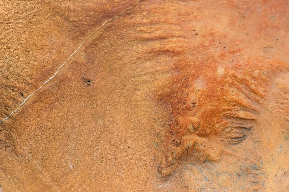 Surface of river soil with minerals