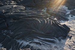 Rough shore of sea