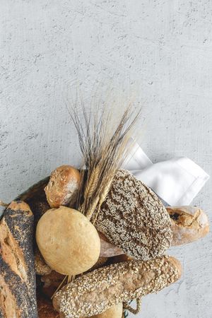 Natural Assortments of homemade breads