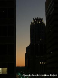 Silhouette of building during sunset 4dgDA5