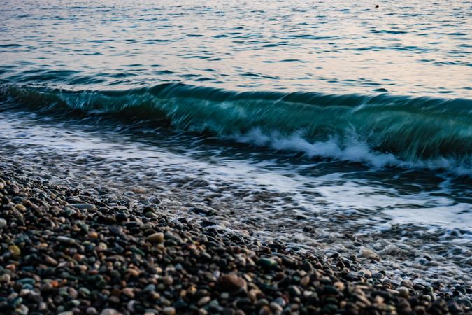 Waves approaching coast in Adjara region of Georgia