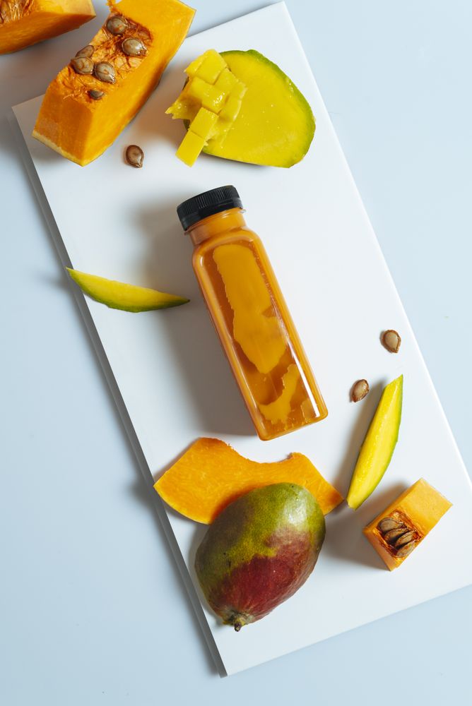 Mango and pumpkin smoothie