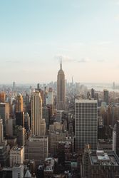 view and landscape of cityscape of new york