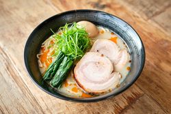 Delicious Japanese soup with greens