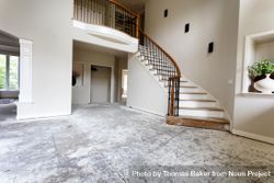 Remodel of staircase and floor in home 488zX4