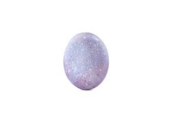 Decorative Easter egg isolated on light background. Festive tradition
