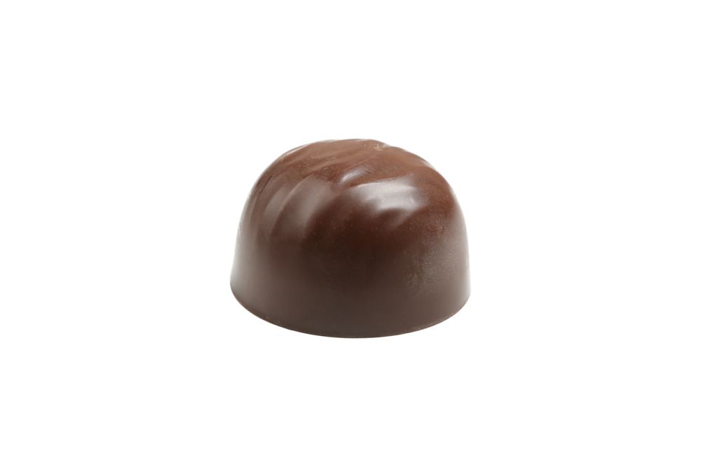 Tasty chocolate candy isolated on blank background