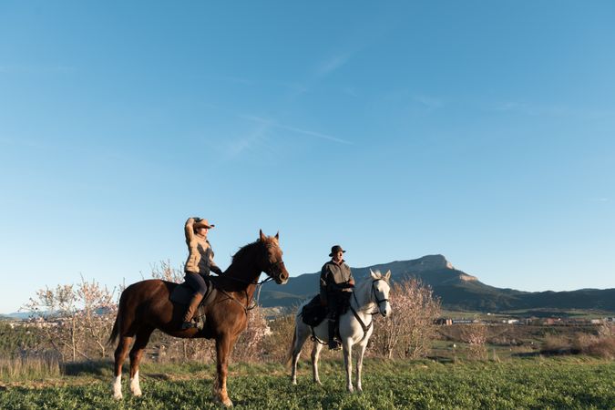 People on horses