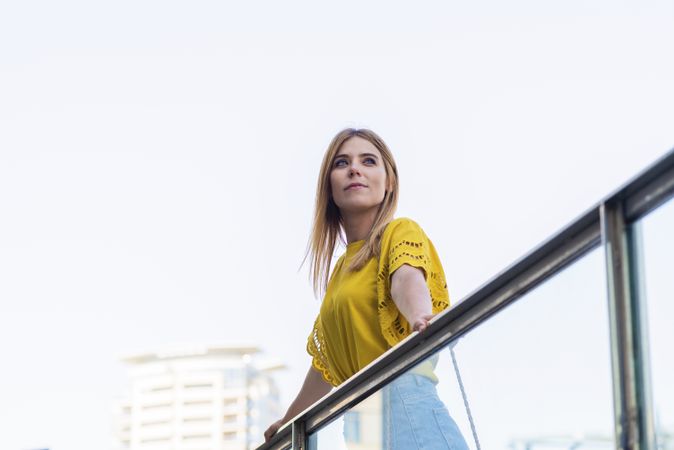 Young woman looking away