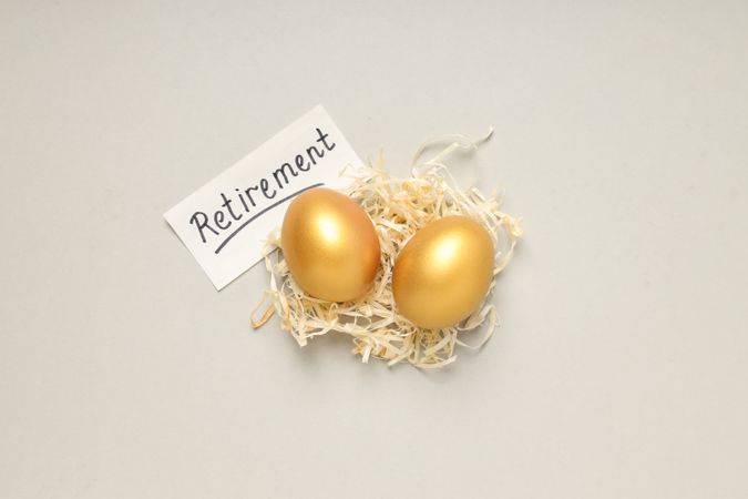 Golden eggs, pension savings, investments and retirement
