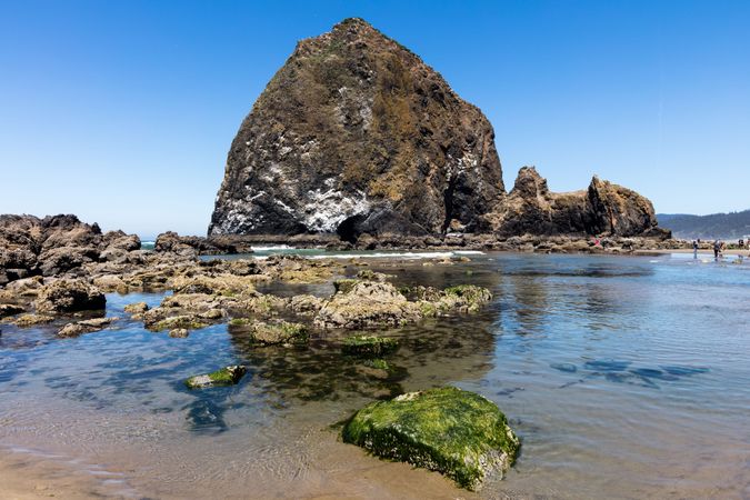A view of Haystack Rock, Cannon Beach, Oregon