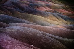 Rolling hills in the land of seven colors, Mauritius