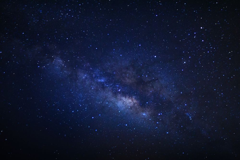 Milky way galaxy at Phu Hin Rong Kla National Park in Phitsanulok, Thailand