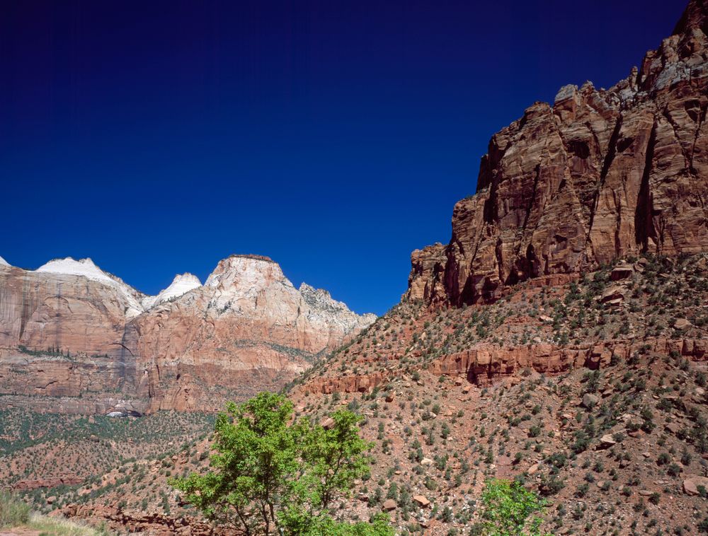 Multicolored cliffs of Zion National Park, Utah