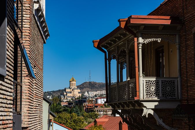 View of old Tbilisi architecture