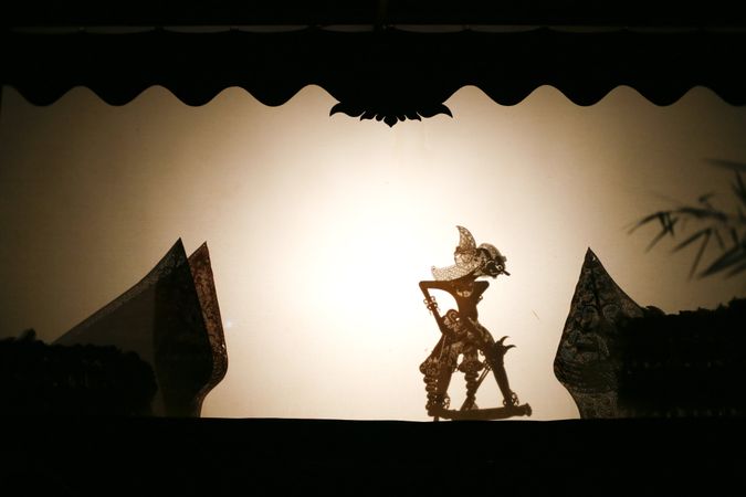 Javanese shadow puppet show