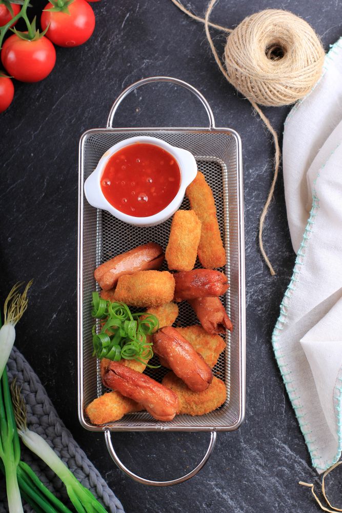 Nugget and Sausage Platter for Restaurant Menu