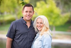 Young Couple Portrait In The Park