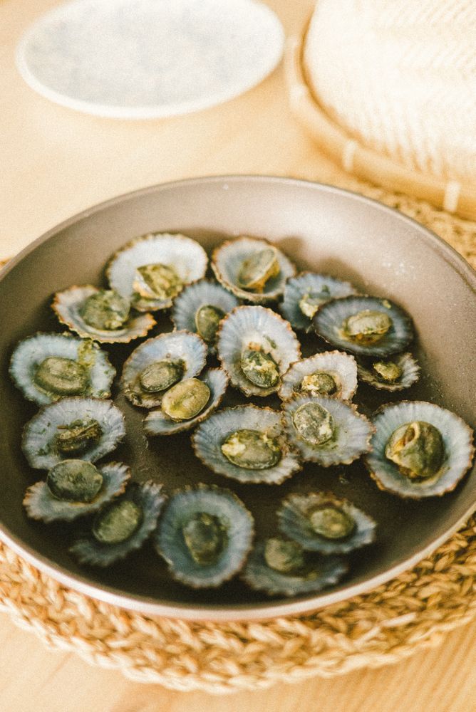 Bowl of fresh limpets