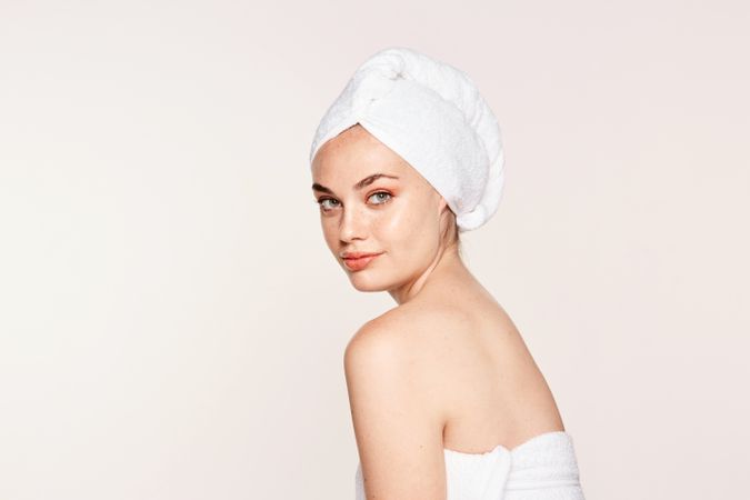 female with radiant body after cosmetic procedure