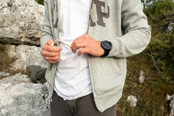 Man lighting spliff outside
