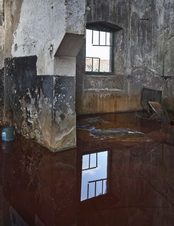 Abandoned buildings in Rio Tinto