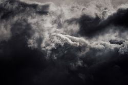 Stormy cloudy gray sky
