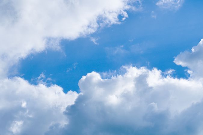 Blue sky with clouds background nature