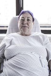 Mature woman hospitalized
