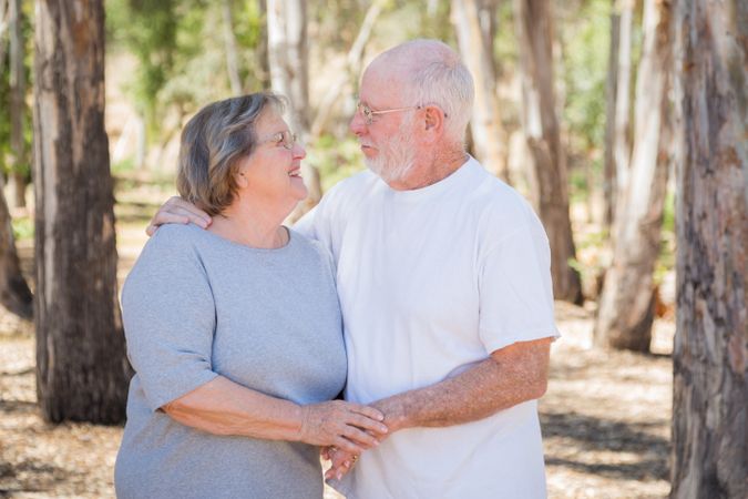 Happy Mature Couple Portrait Outdoors