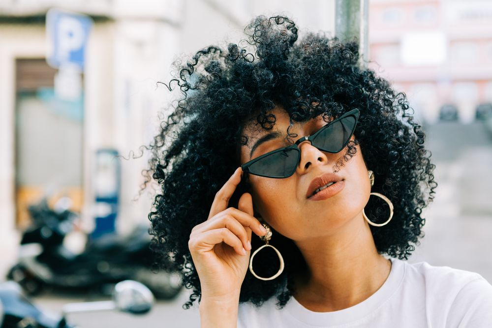 Black female in sunglasses
