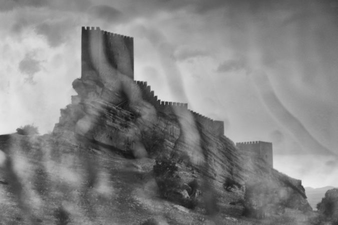 Castle of Zafra. Game of Thrones, Tower of Joy. Hombrados, Campillo de Dueñas, Guadalajara, Castilla La Mancha, Spain, Europe
