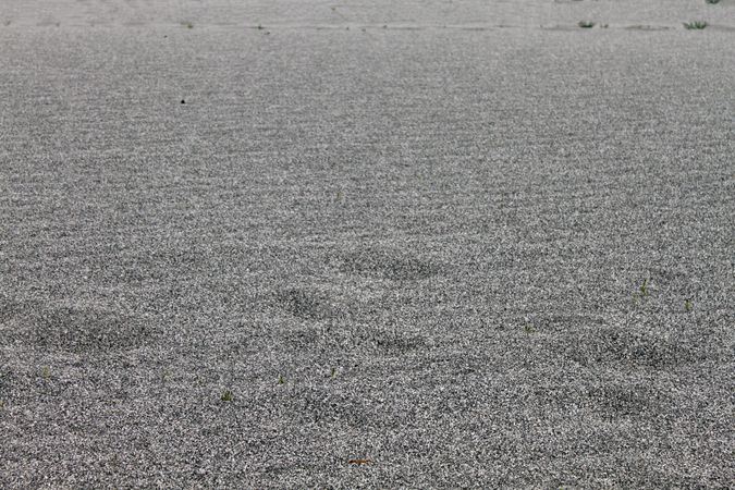 Vast ground of grey pebbles