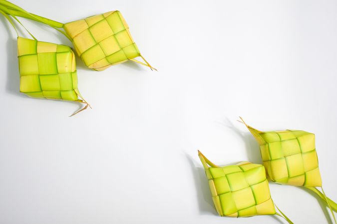 Close up Ketupat and copy space