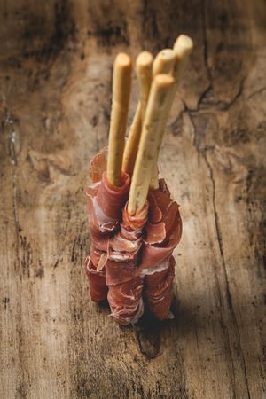 Gressinis with spanish serrano ham