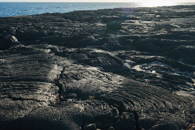 Rough shore of sea