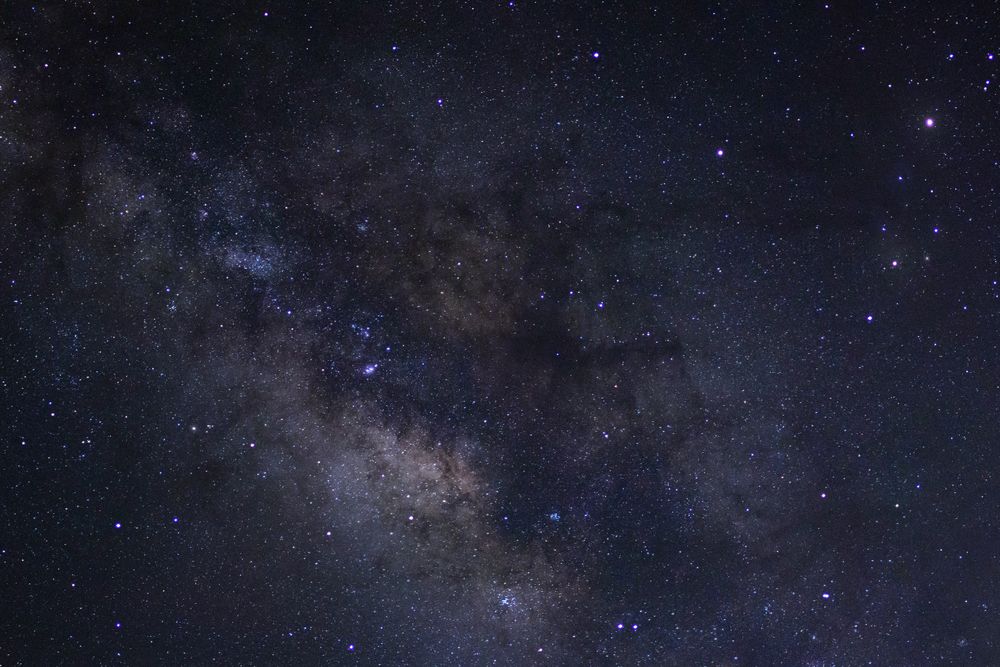 Milky way galaxy with stars and space dust in the universe