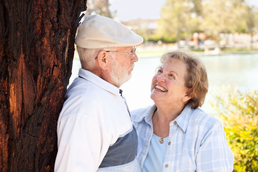 Happy Couple in The Park