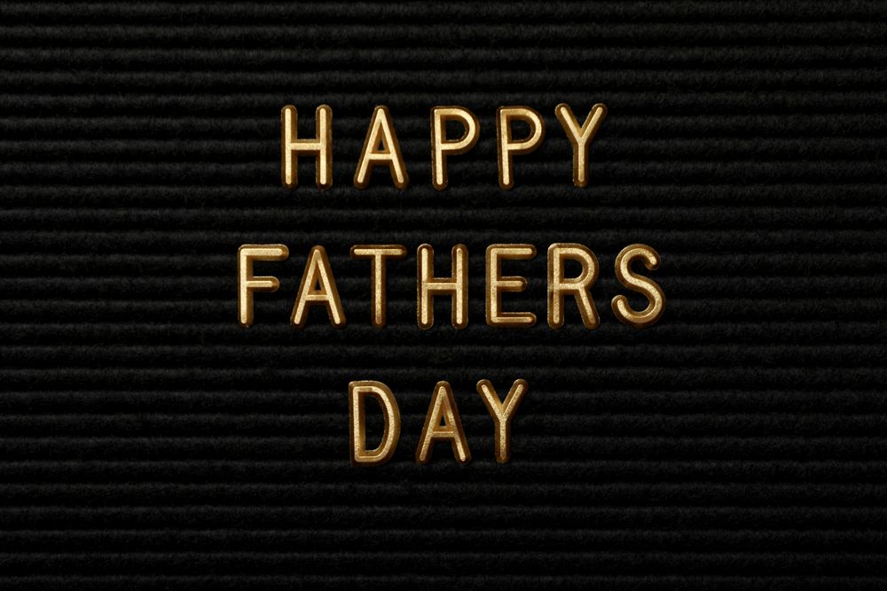Inscription on a board for Father's Day