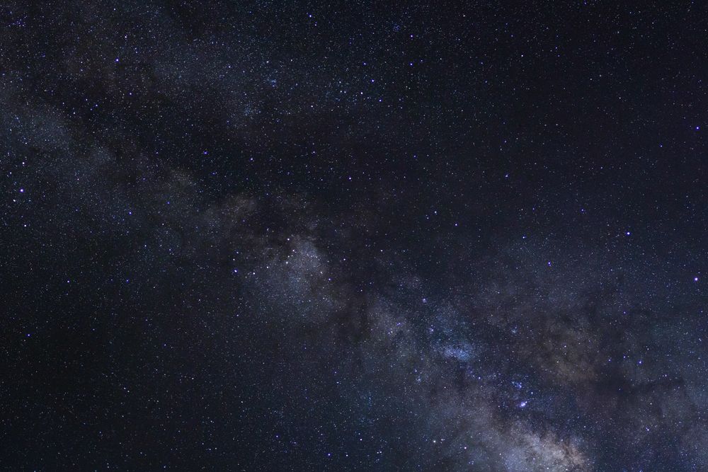 Milky way galaxy with stars and space dust in the universe