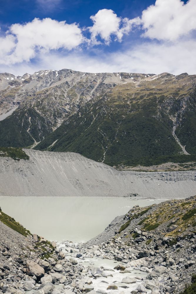 Beautiful landscape of mountains at New Zealand