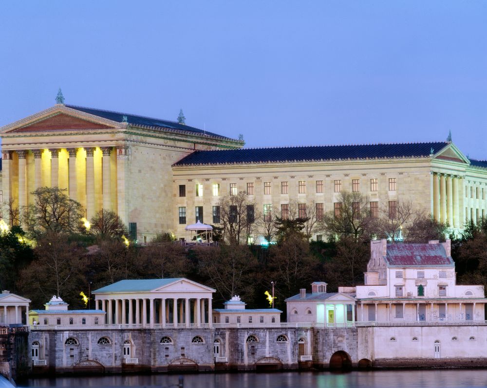 Philadelphia Museum of Art, from the Schuylkill River, Philadelphia, Pennsylvania