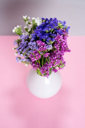 Multicolor sea lavender flowers bouquet
