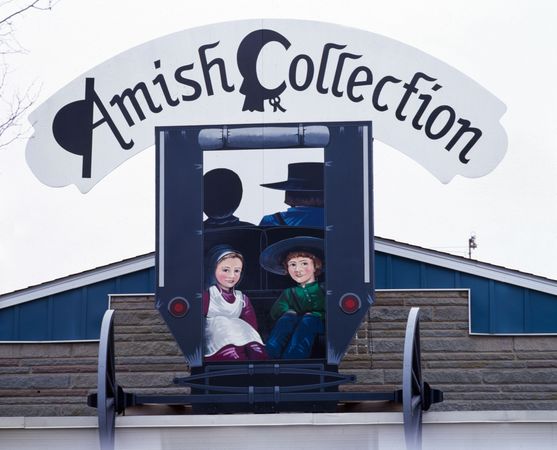 Amish gift shop sign, Lancaster, Pennsylvania