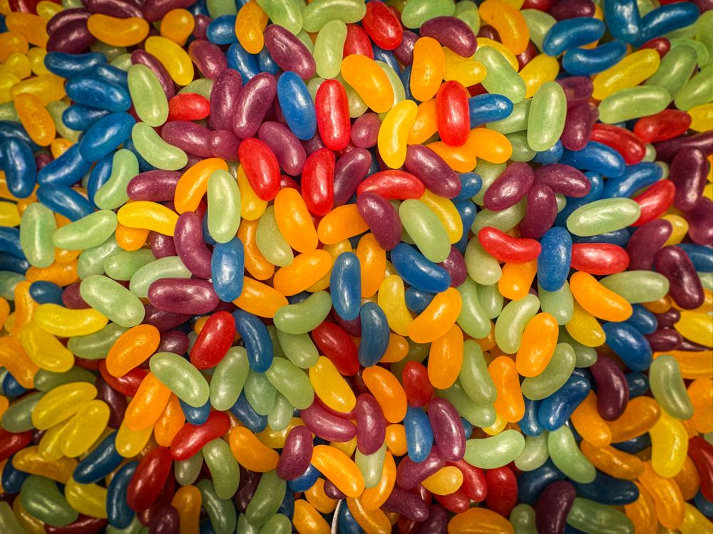 Colorful jelly beans